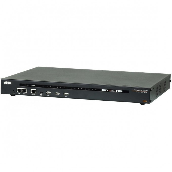 Консольный сервер ATEN 16-Port Serial Console Server W/Dual Power SN0116CO-AXA-G