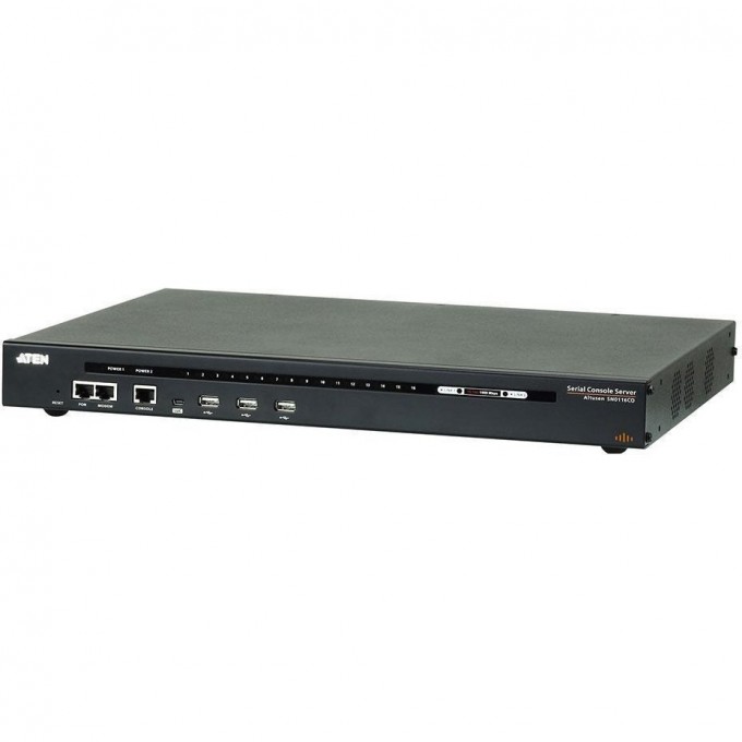 Консольный сервер ATEN 16-Port Serial Console Server with DC Power SN0116COD-AXA