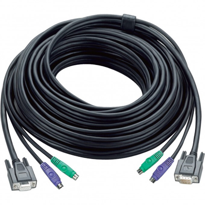 KVM кабель ATEN CABLE HD15M/MD6M/MD6M--HD15F/M 2L-1010P/C