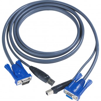 KVM кабель ATEN 2L-5003U CABLE HD15M/USB A-HD15F/USB B, 3m