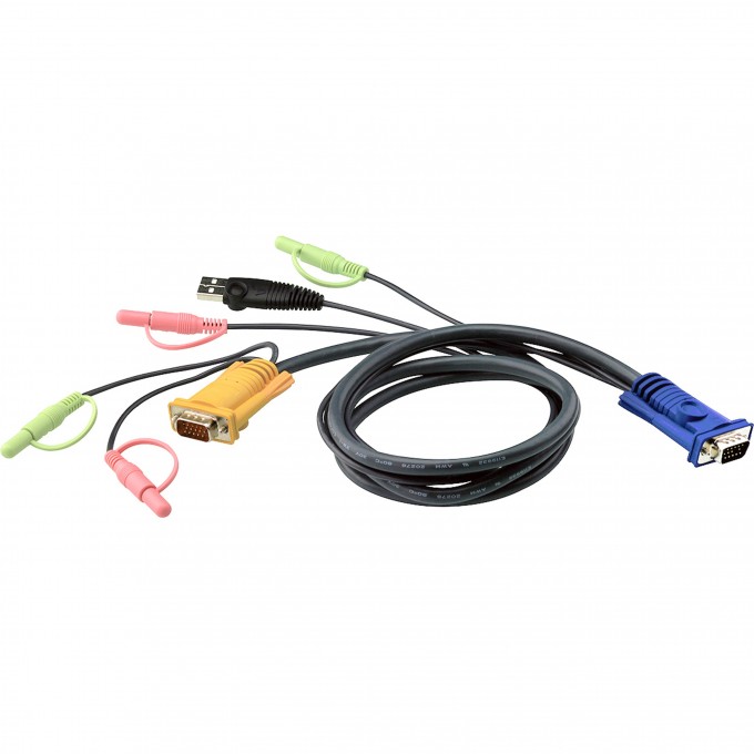 KVM кабель ATEN CABLE HD15M/USBM/SP/SP-SPHD15M 2L-5301U