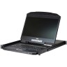 KVM Консоль с переключателем ATEN 18.5" 16-Port PS/2-USB VGA Single Rail WideScreen LCD KVM Switch CL3116NX-ATA-RG