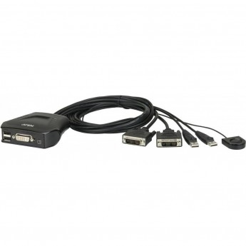 KVM переключатель ATEN CS22D-AT 2 PORT USB DVI KVM SWITCH.