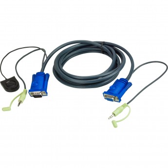 VGA кабель ATEN 2L-5205B CABLE SP15F/AUDIO -- HD15M/AUDIO/SWITCH, 5m VGA кабель ATEN 2L-5205B CABLE SP15F/AUDIO -- HD15M/AUDIO/SWITCH, 5m